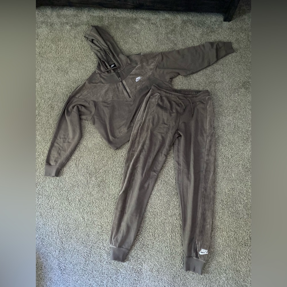 Nike velour tracksuit set